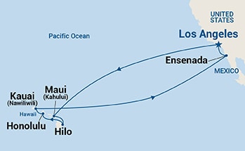 16-Day Hawaiian Islands Holiday Itinerary Map